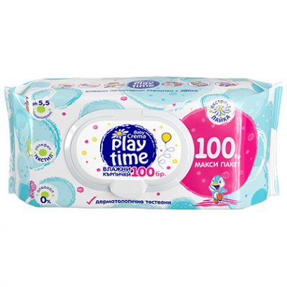 Влажни кърпи Плей Тайм 100бр