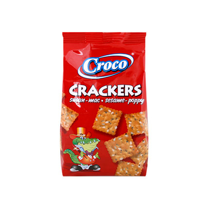 Крекери Кроко 100г Мак и сусам