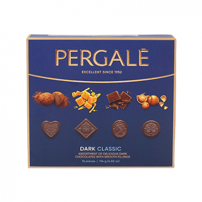 Шоколадови бонбони Пергале 114г Класик с тъмен шоколад
