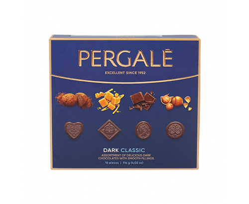 Шоколадови бонбони Пергале 114г Класик с тъмен шоколад Шоколадови бонбони Пергале 114г Класик с тъмен шоколад