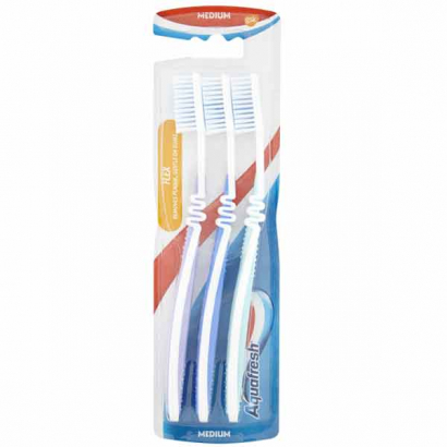 Четка за зъби Аквафреш Флекс 3бр