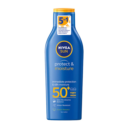 Слънцезащитен лосион Нивеа Протект SPF 50+ 200мл Слънцезащитен лосион Нивеа Протект SPF 50+ 200мл