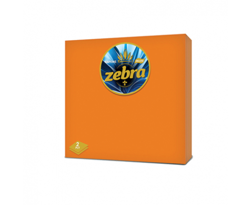 Салфетки Зебра 35бр Оранжеви Салфетки Зебра 35бр Оранжеви