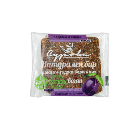 Суров веган бар Сурова 40г Слива