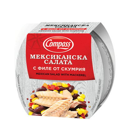 Мексиканска салата Компас 160г С филе от скумрия
