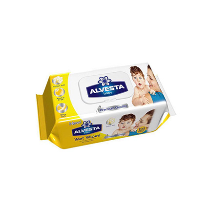 Влажни кърпи Алвеста 120бр Бебе