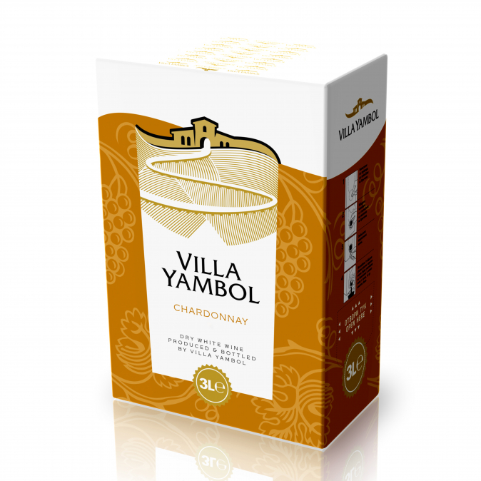 Вино Вила Ямбол 3л Шардоне Вино Вила Ямбол 3л Шардоне