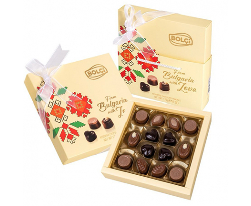 Шоколадови бонбони Болчи 170г Българска шевица Шоколадови бонбони Болчи 170г Българска шевица