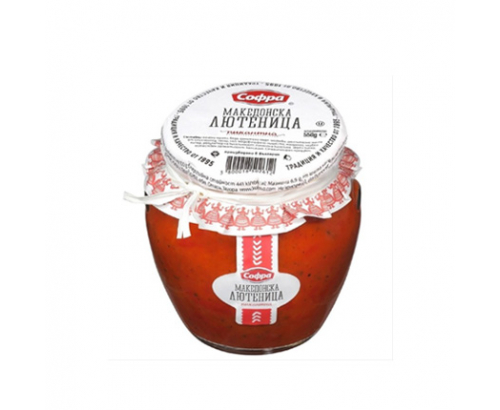 Лютеница македонска Софра 550г Пикантна Лютеница македонска Софра 550г Пикантна
