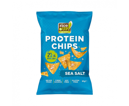 Протеинов чипс Райс Ъп 60г С морска сол Протеинов чипс Райс Ъп 60г С морска сол