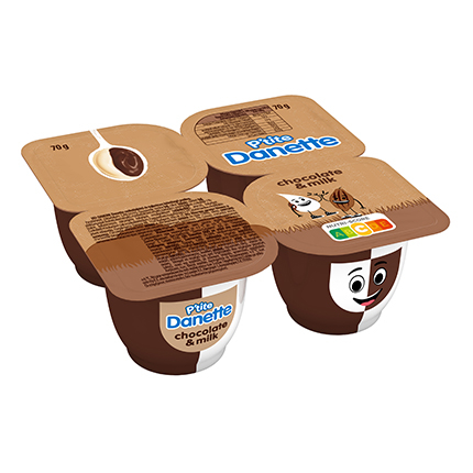 Десерт Данет 4х70г Шоколад и мляко