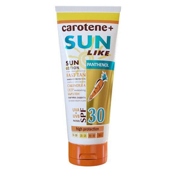 Слънцезащитен лосион Сън Лайк 200мл SPF30 Пантенол Слънцезащитен лосион Сън Лайк 200мл SPF30 Пантенол