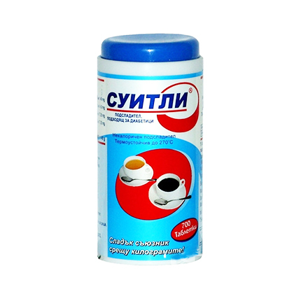 Подсладител Суитли 700 Таблетки Подсладител Суитли 700 Таблетки