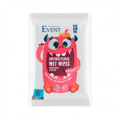 Антибактериални влажни кърпи Евент 15бр ХL С екстракт от маслина