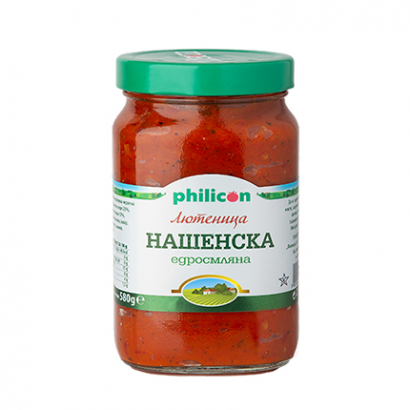 Лютеница Филикон Премиум 525г Нашенска едросмляна