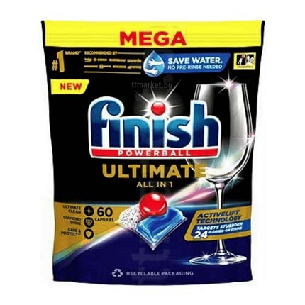 Таблетки за съдомиялна Финиш 60бр Куантум Ултимейт Таблетки за съдомиялна Финиш 60бр Куантум Ултимейт