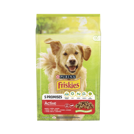 Храна за кучета Фрискас Актив 500г Суха Месо и зеленчуци