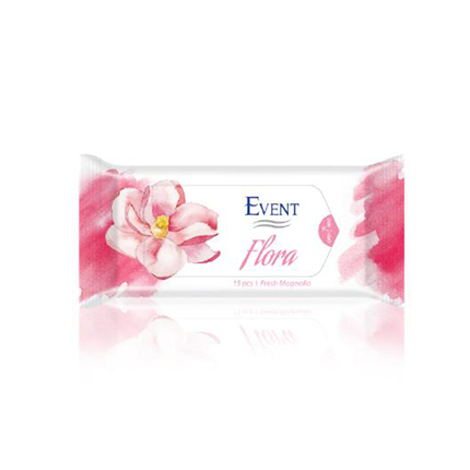 Влажни кърпи Евент 15бр Магнолия Влажни кърпи Евент 15бр Магнолия