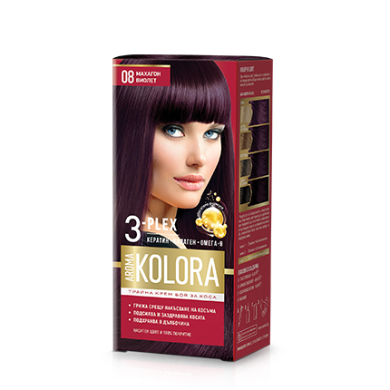Боя за коса Арома Колор 08 Махагон Виолет