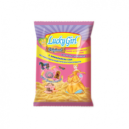 Царевични пръчици Лъки Бой 40г Момиче Розов