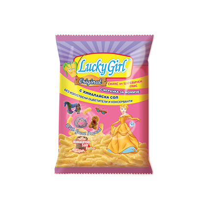 Царевични пръчици Лъки Бой 40г Момиче Розов