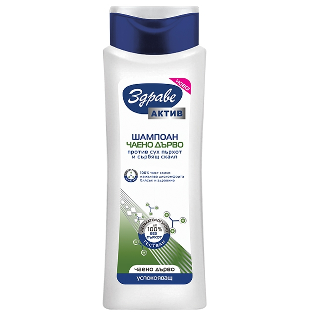 Шампоан Здраве Актив 390мл Чаено дърво Шампоан Здраве Актив 390мл Чаено дърво