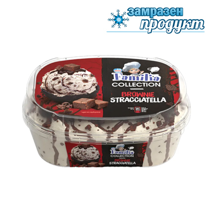 Сладолед Фамилия Колекция 900мл Брауни Страчиатела Сладолед Фамилия Колекция 900мл Брауни Страчиатела