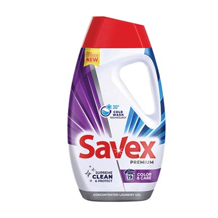 Гел за пране Савекс Премиум 945мл Колор енд Кеър за цветно Гел за пране Савекс Премиум 945мл Колор енд Кеър за цветно