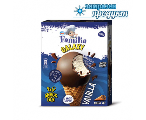 Сладолед Фамилия Галакси 4х85мл Ванилия Сладолед Фамилия Галакси 4х85мл Ванилия
