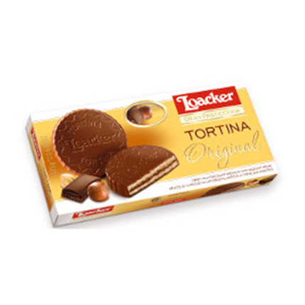 Бисквити Лоакер Тортина 125г Млечен Шоколад