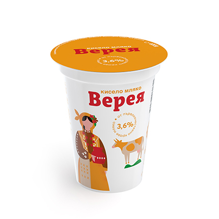 Кисело мляко Верея 3,6% 400г ЗНП