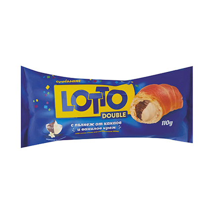 Кроасан Лотто 110г Какао и ванилия