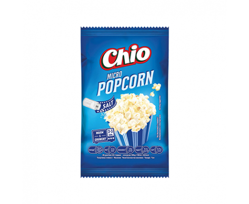 Пуканки за микровълнова Чио 80г Сол Пуканки за микровълнова Чио 80г Сол