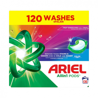 Гел капсули Ариел 2х60бр Цветно