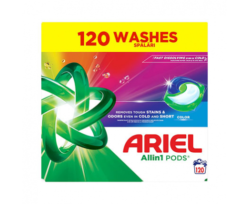 Гел капсули Ариел 2х60бр Цветно Гел капсули Ариел 2х60бр Цветно