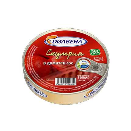 Скумрия Диавена 160г доматен сос