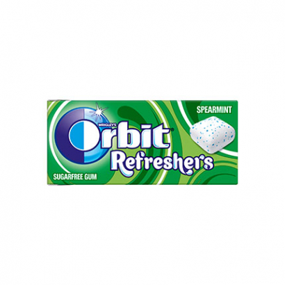 Дъвки Орбит Рефрешърс 15,6г Спеарминт Кристали