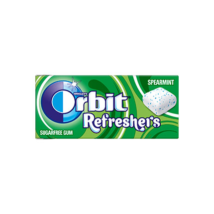 Дъвки Орбит Рефрешърс 15,6г Спеарминт Кристали Дъвки Орбит Рефрешърс 15,6г Спеарминт Кристали