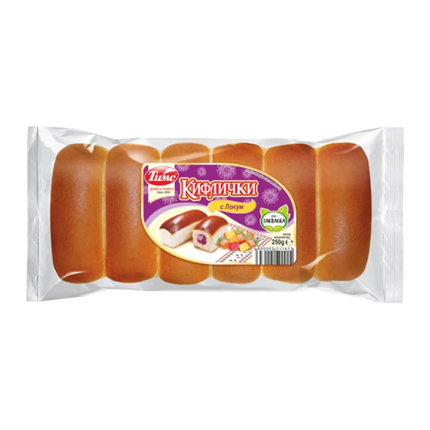 Козуначени кифлички Тимс 250г Локум и сусам Козуначени кифлички Тимс 250г Локум и сусам