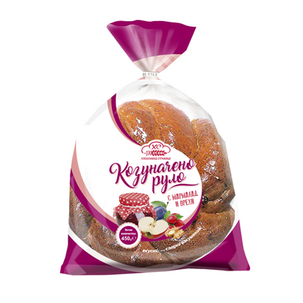 Козуначено руло Стражица 450г С мармалад и орехи Козуначено руло Стражица 450г С мармалад и орехи