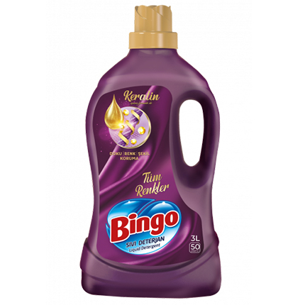 Гел за пране Бинго 3л Цветно пърпъл Гел за пране Бинго 3л Цветно пърпъл