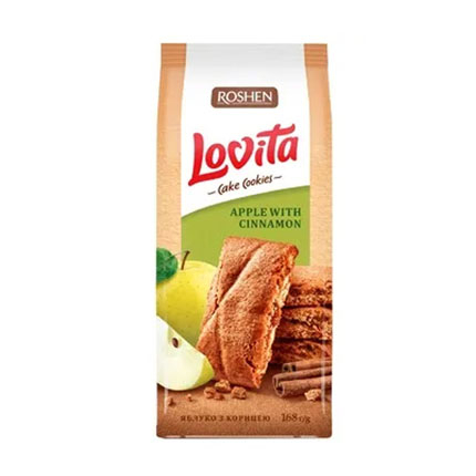 Бисквити Ловита 168г Ябълка и канела