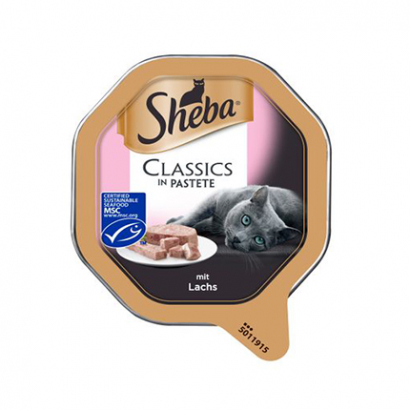 Храна за котки Шеба 85г Пастет Сьомга