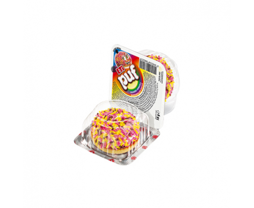 Бисквита с маршмелоу Пуф 18г Цветен микс Бисквита с маршмелоу Пуф 18г Цветен микс