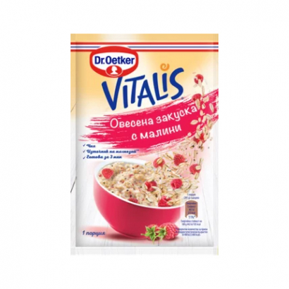Овесена закуска Виталис 55г Малина