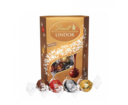 Шоколадови бонбони Линдт Корнет 337г 27бр Асорти Шоколадови бонбони Линдт Корнет 337г 27бр Асорти