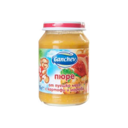 Пюре Ганчев 190г Пуешко месо, картоф и морков