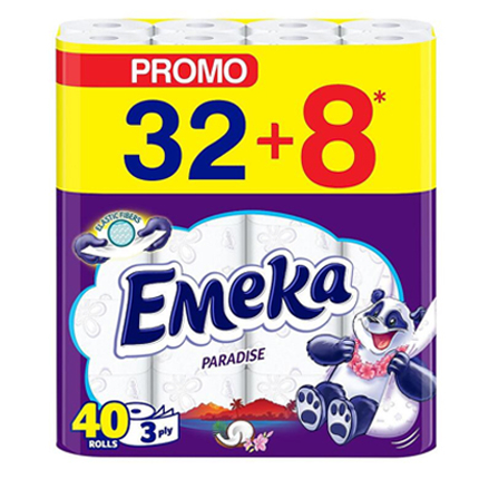 Тоалетна хартия Емека 40бр Парадайс Тоалетна хартия Емека 40бр Парадайс