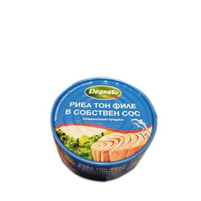 Риба тон Дегусто 160г Филе в собствен сос