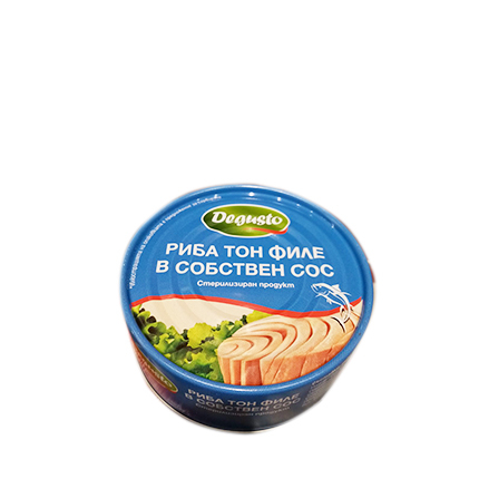 Риба тон Дегусто 160г Филе в собствен сос